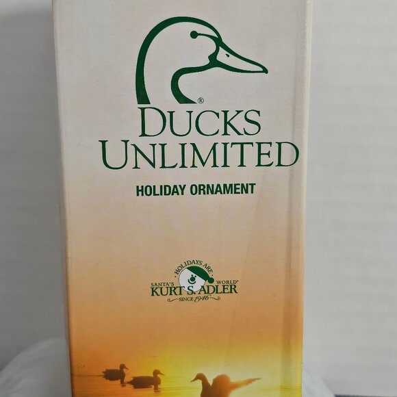 Kurt Adler, Ducks Unlimited Golden Retriever Dog Christmas Holiday Ornament - Picture 2 of 9